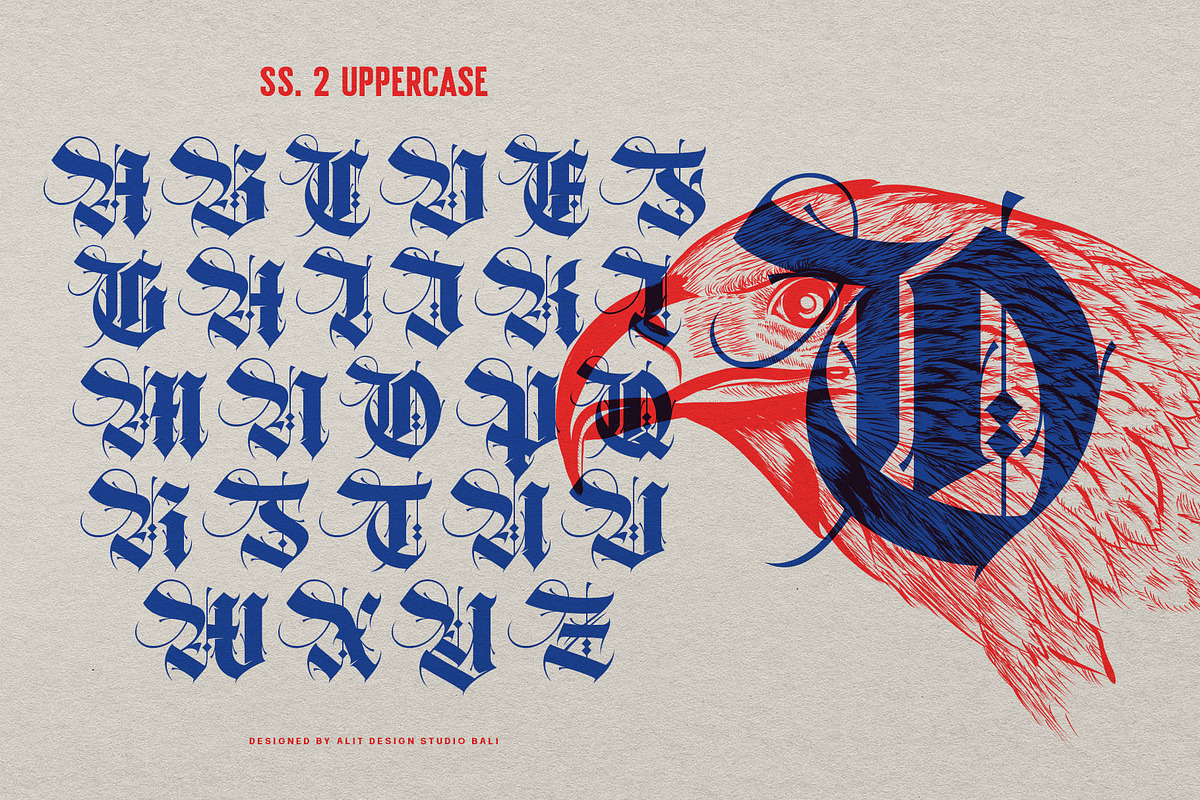 Brave Thorn Blackletter Font, a Blackletter Font by alit design (Photo 8 of 21)