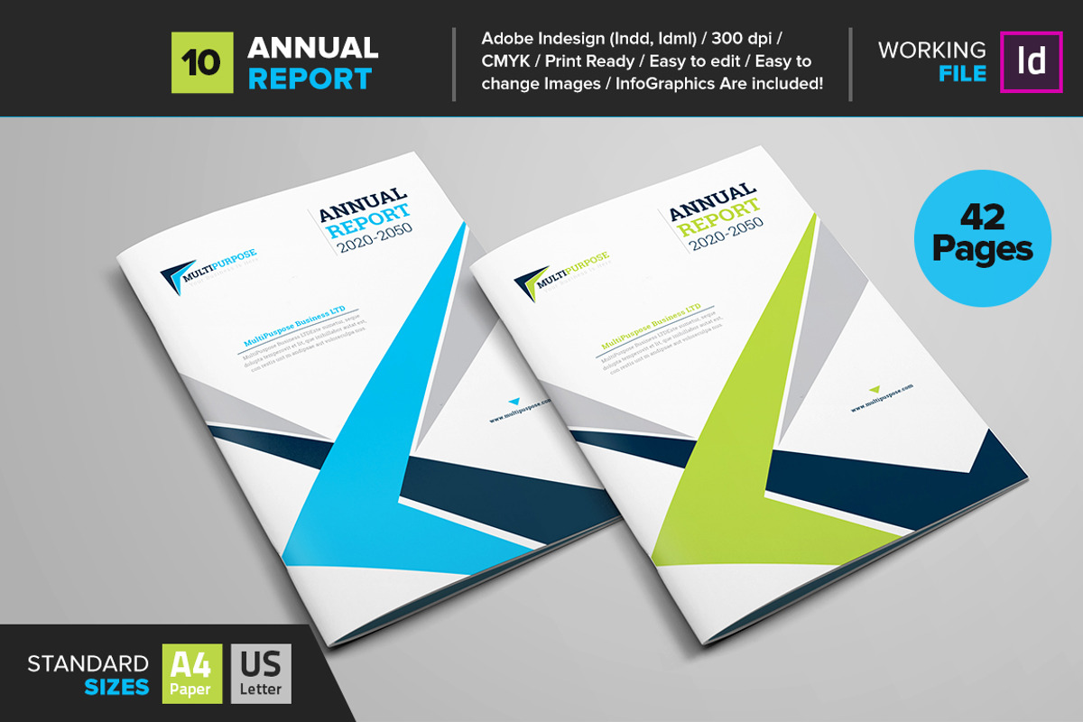 Clean Corporate Annual Report_V10, a Brochure Template by Layout Design (Photo 1 of 6)