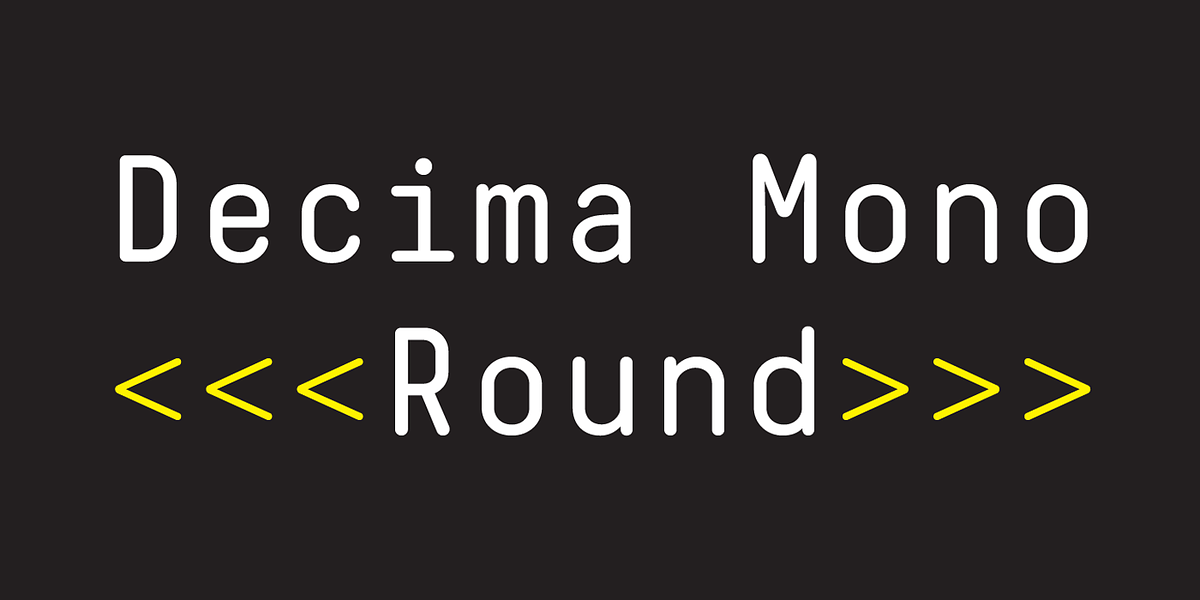 Decima Mono Round, a Font by TipografiaRamis (Photo 1 of 5)