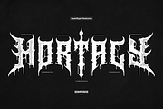 Mortaly Sword | Death Metal Typeface, a Blackletter Font by Denustudios (Thumbnail 10 of 12)