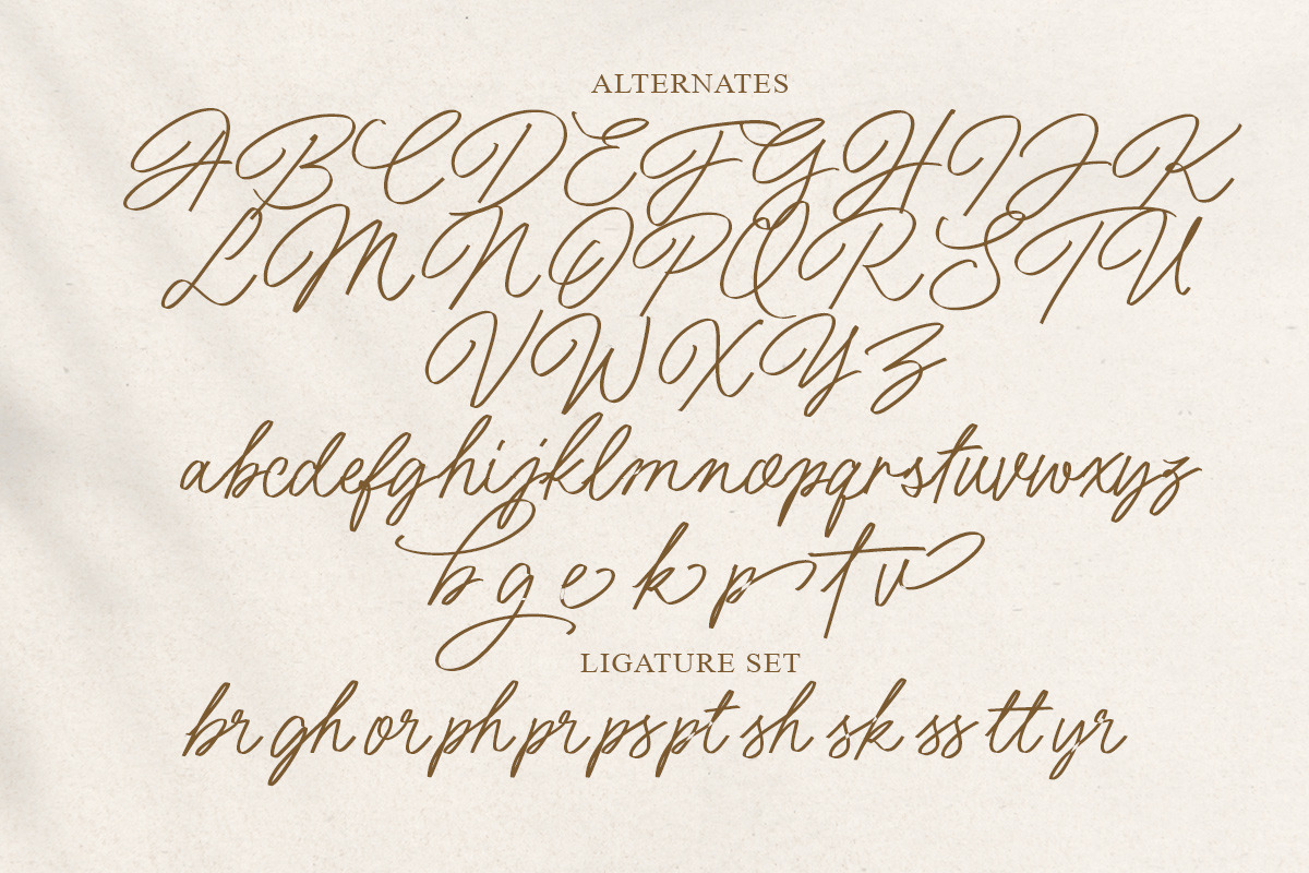 Rich Relation Handwritten Script, a Script Font by Letterhend Studio (Photo 7 of 11)