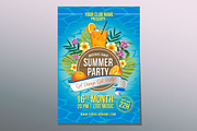 12 Summer Poster Design Template, a Flyer Template by Propylparaben (Thumbnail 6 of 11)