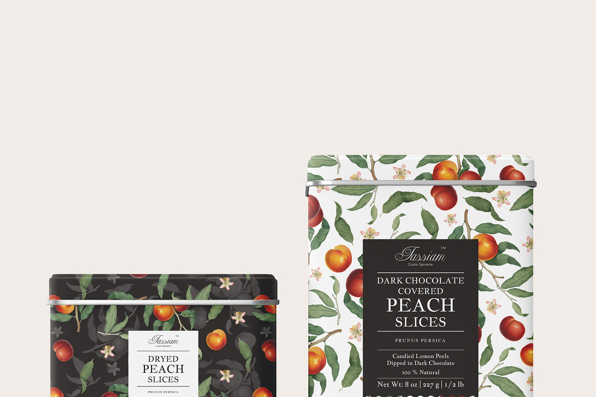 Vintage Peach Graphic Collection #01, a Decorative Illustration by Olga Begak Art & Design (Photo 7 of 9)