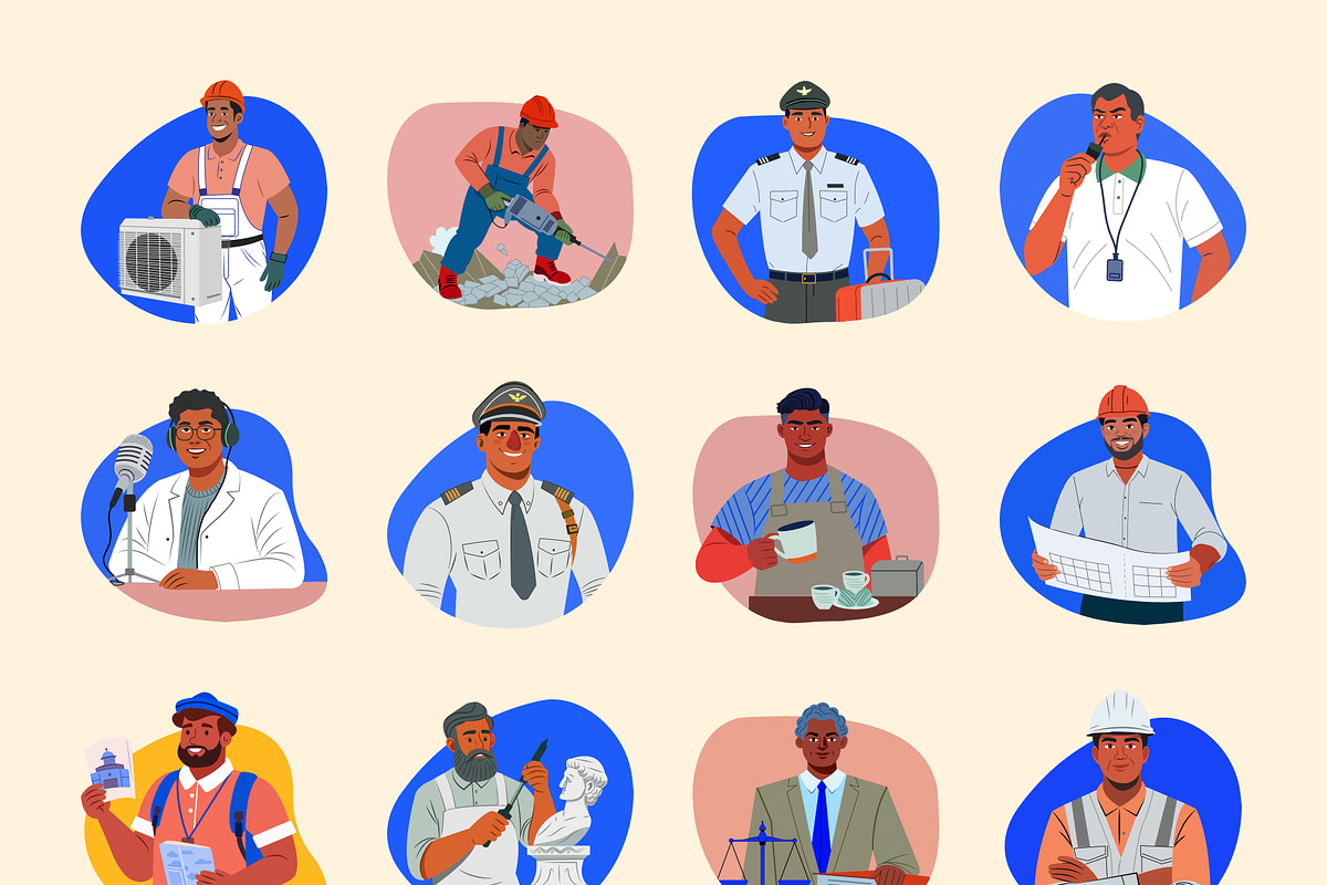 Professions People Character, a Person Illustration by Vectors Market (Photo 9 of 9)