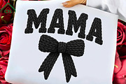 Faux Yarn Mama Coquette Bow PNG, an Illustration by Craft Nest (Thumbnail 1 of 5)