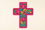Pink Floral Cross, Easter Cross Png, an Illustration by DreamPrint404 (Thumbnail 1 of 7)