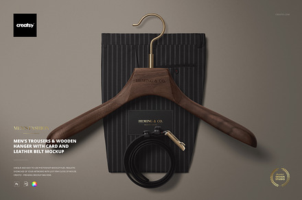 Men’s Fashion Business Card Mockup