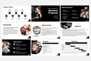 Dark Business Powerpoint, a Presentation Template by Fitra Noor (Thumbnail 3 of 3)