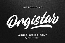 Orgistar - Bold Script Font