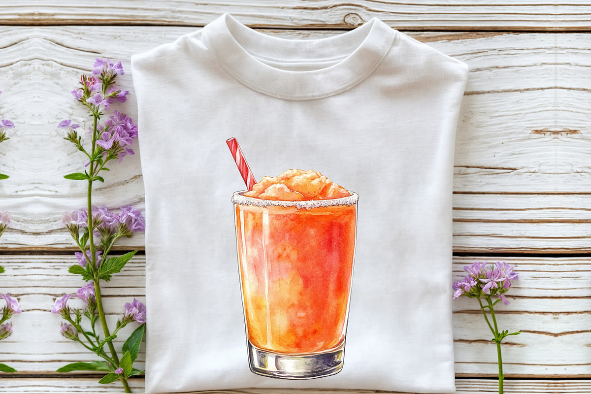 Summer Spritz Cocktail Clipart, an Illustration by Rose Art (Photo 7 of 8)