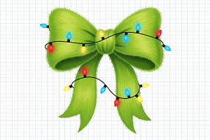 Festive Green  Bow Christmas PNG, an Illustration by Craft Nest