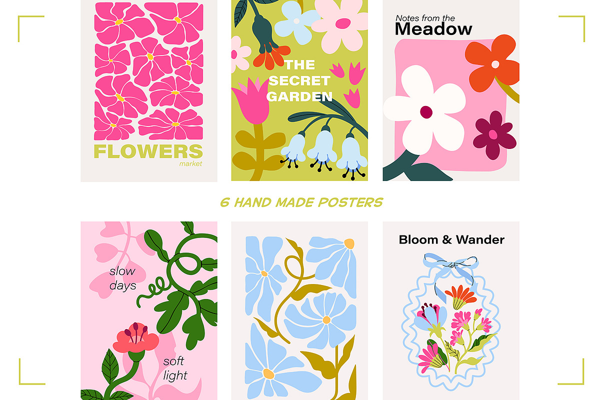 Floral stickers & patterns bundle, an Object Illustration by UnaAnya (Photo 8 of 10)