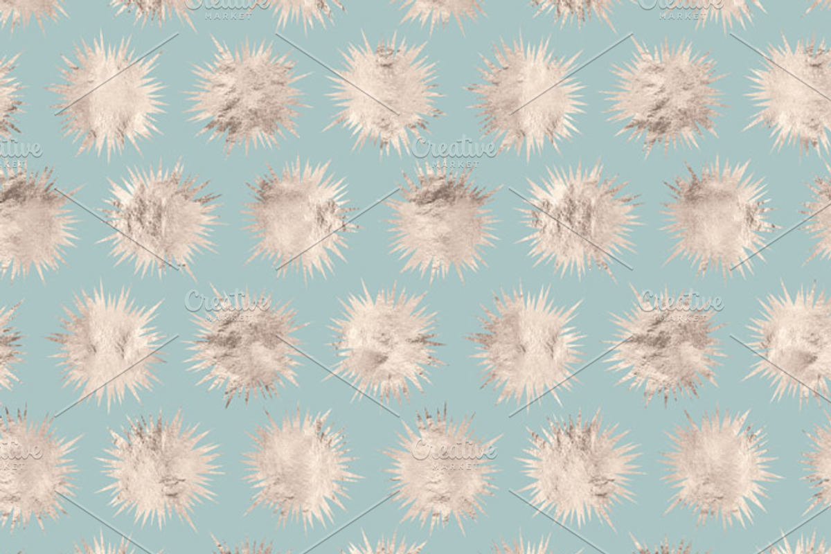 Pale Mint & Gold Textured Patterns, a Pattern Graphic by Blixa 6 Studios (Photo 2 of 5)