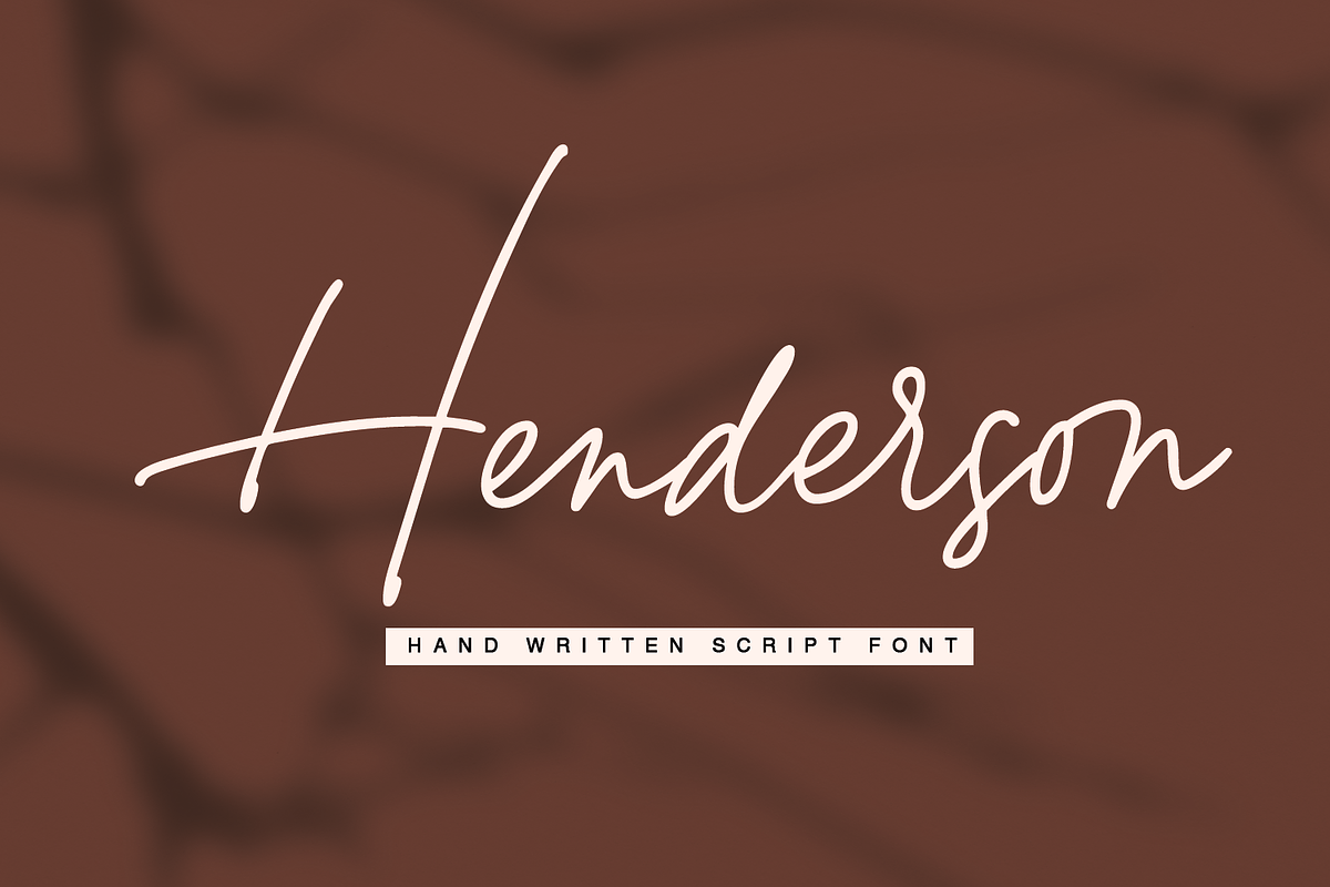 Henderson Script, a Script Font by Quothron (Photo 1 of 8)