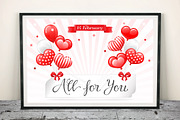 SET / 5 / SALE with Red balloons, an Invitation Template by Nadin_Lebedeva (Thumbnail 4 of 5)