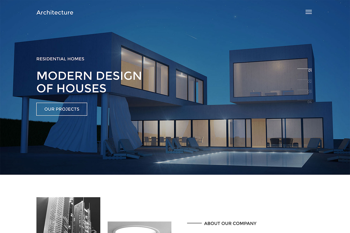Hot Architecture, a WordPress Template by hot-themes (Photo 2 of 8)