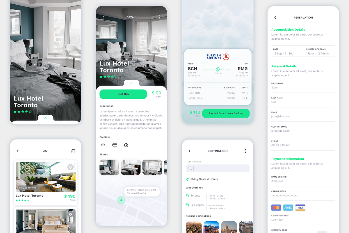 Vesta Travel Booking App UI Kit, an UI Kit Template by uicube (Photo 7 of 7)