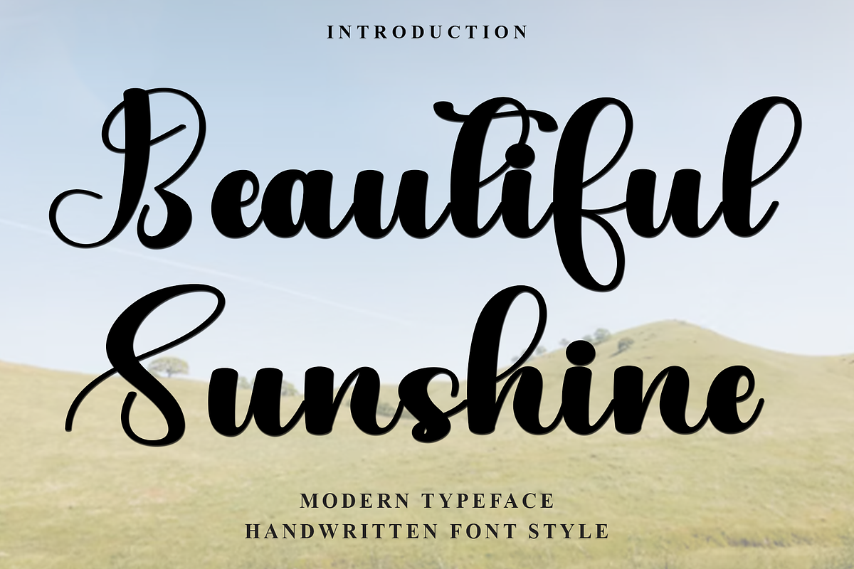 Beautiful Sunshine, a Handwritten Font by FreshTypeINK (Photo 1 of 8)