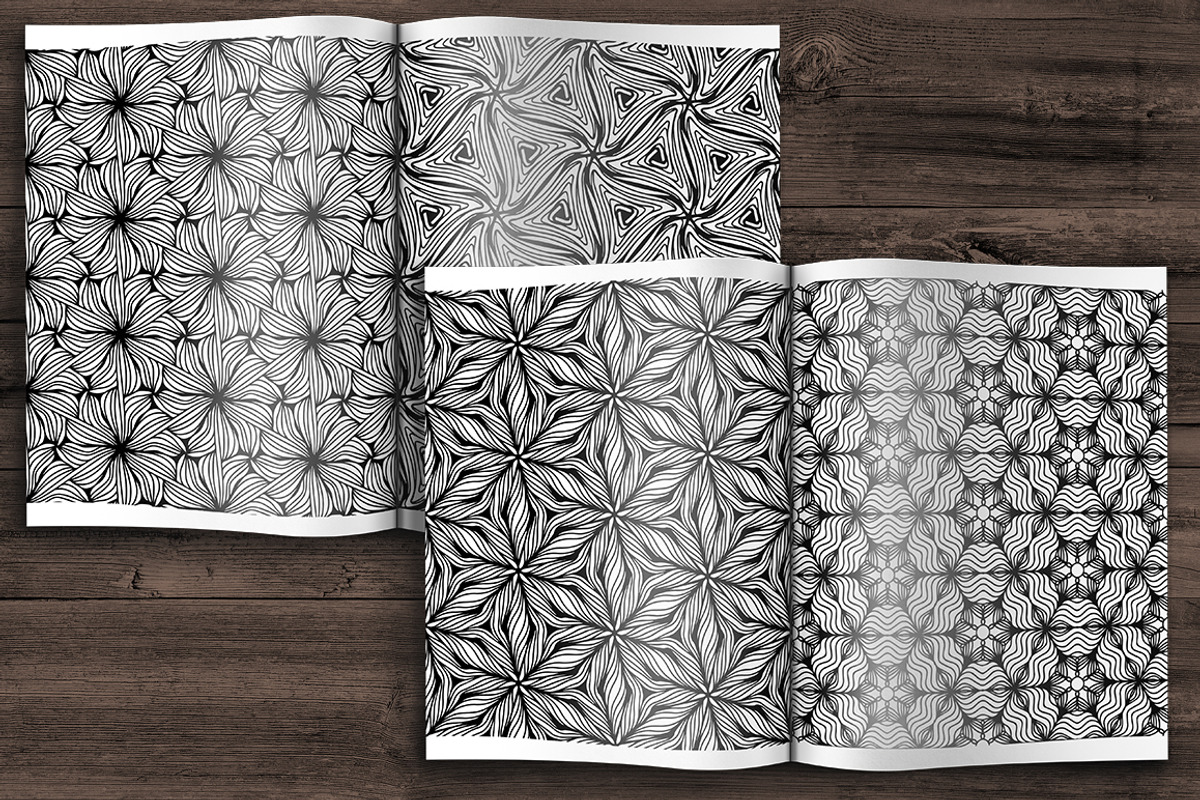 125 seamless hand drawn textures, a Pattern Graphic by Mandarinkas art (Photo 6 of 23)