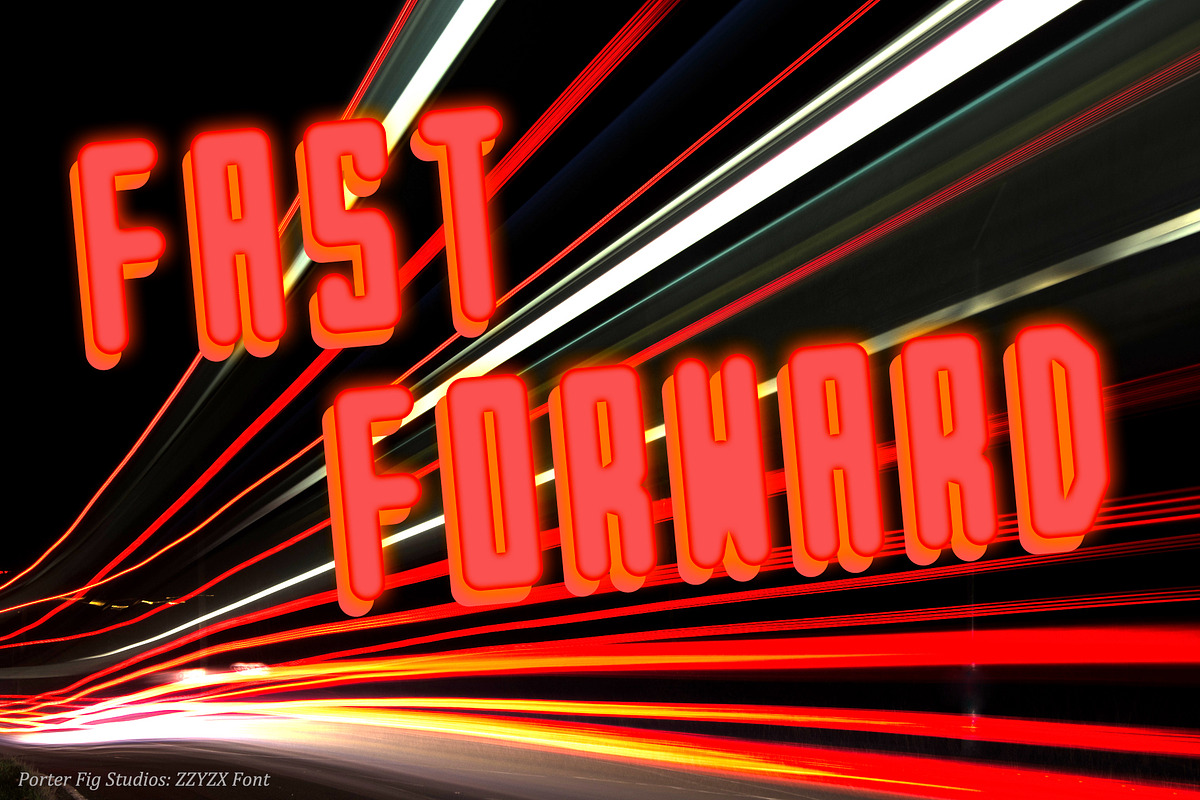 ZZYZX Sci-fi Inspired Display Font preview 5