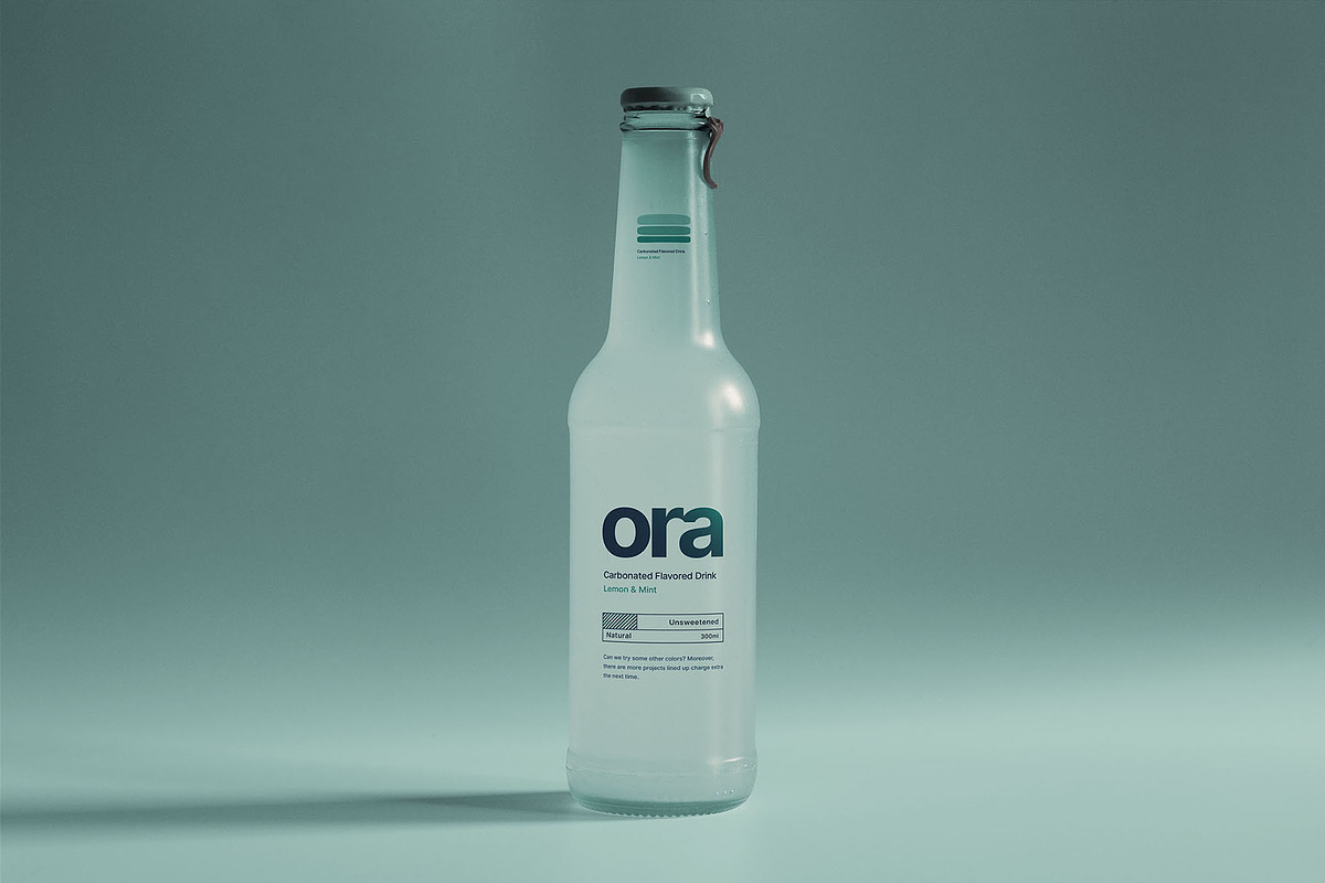 Beverage Glass Bottle Mockup, a Cups & Container Mockup by Graphic Pear (Photo 1 of 2)