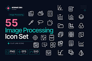 55 Image Processing Icons, an Outline Icon by Iconic Era (Thumbnail 2 of 3)