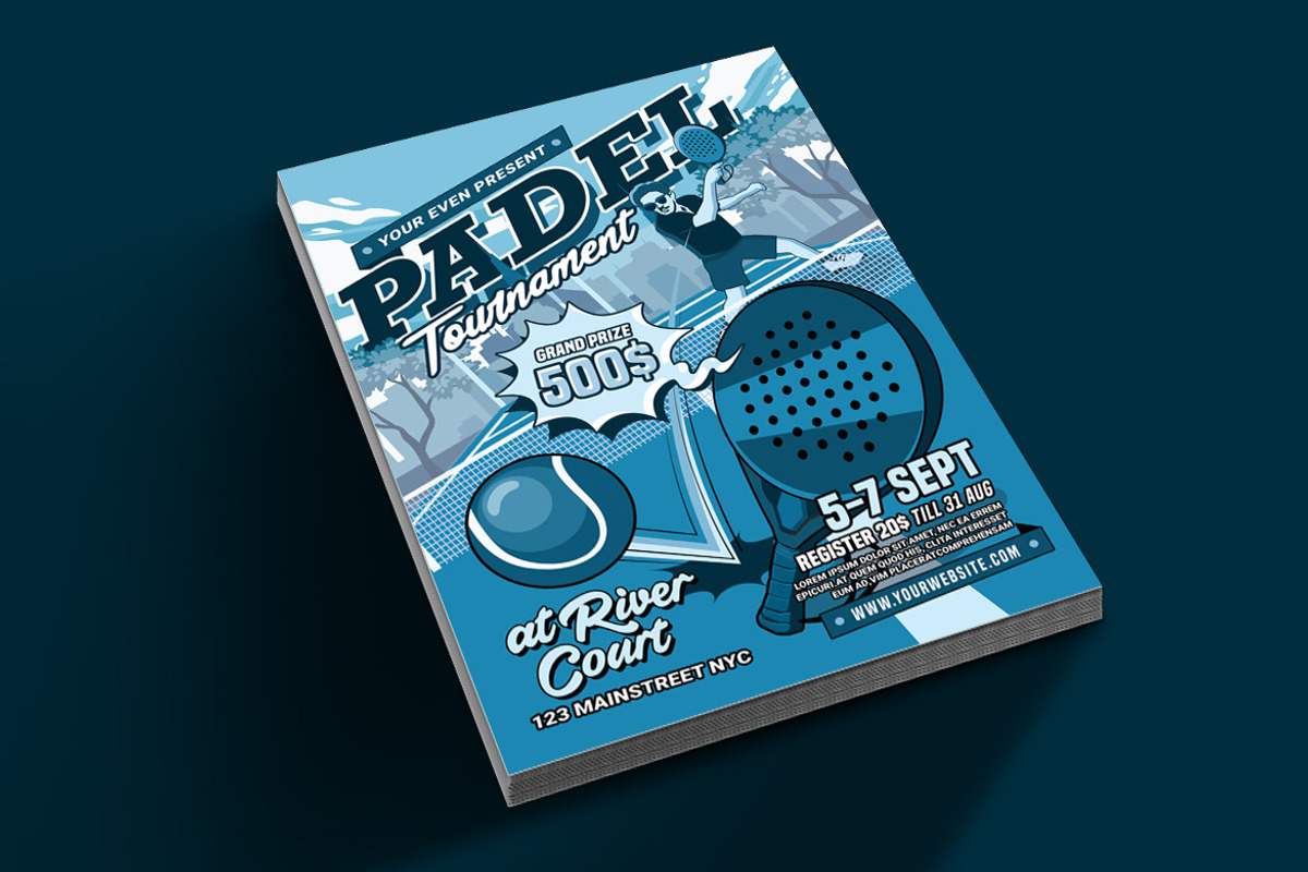 Padel Tournament Flyer, a Flyer Template by Muhamad Iqbal hidayat (Photo 2 of 4)