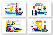 10 World Maritime Day Illustration, a Transportation Illustration by denayunebgt (Thumbnail 3 of 4)