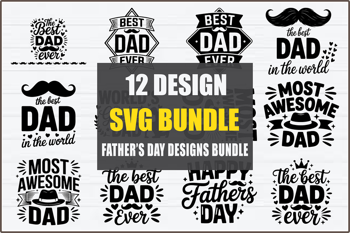 Father’s Day T-Shirt SVG Bundle, an Object Graphic by Creativeshirt (Photo 1 of 13)