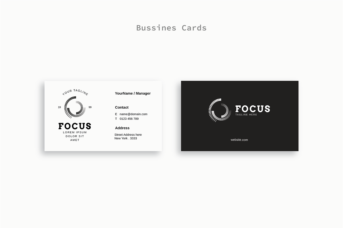 Focus - Premium Logo Template, a Branding & Logo Template by Minimalist Logos (Photo 4 of 7)
