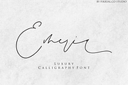 Emeria -Luxury Calligraphy Font, a Script Font by Fikryal Studio (Thumbnail 1 of 12)