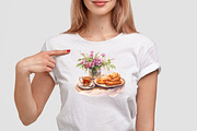 Breakfast in Bed Clipart, a Food Illustration by LekoArt (Thumbnail 9 of 10)