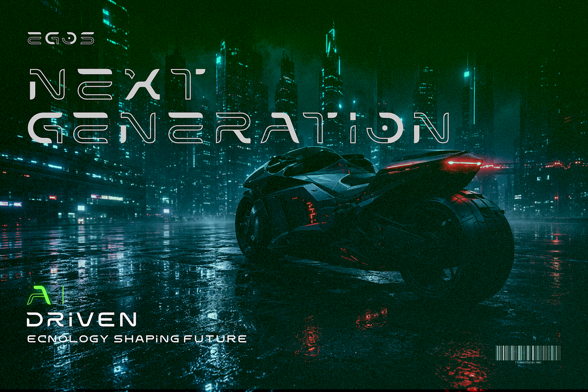 Egos-Futuristic Sci-Fi Display Font, a Sans Serif Font by Linecreative (Photo 8 of 10)