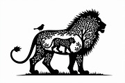 Lion Silhouette Vector Illustration,, an Illustration by Amazin_art (Thumbnail 18 of 21)