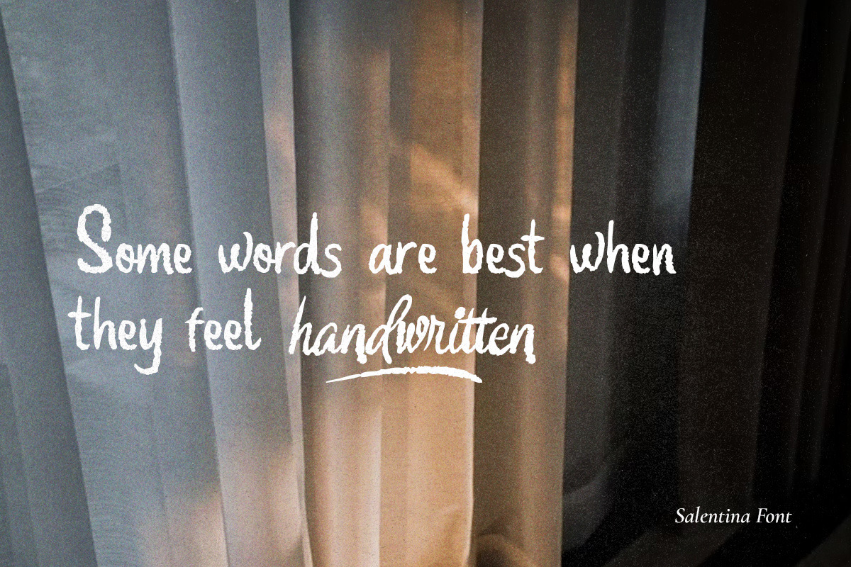 Salentina Rustic Script, a Script Font by Littlehand (Photo 7 of 11)