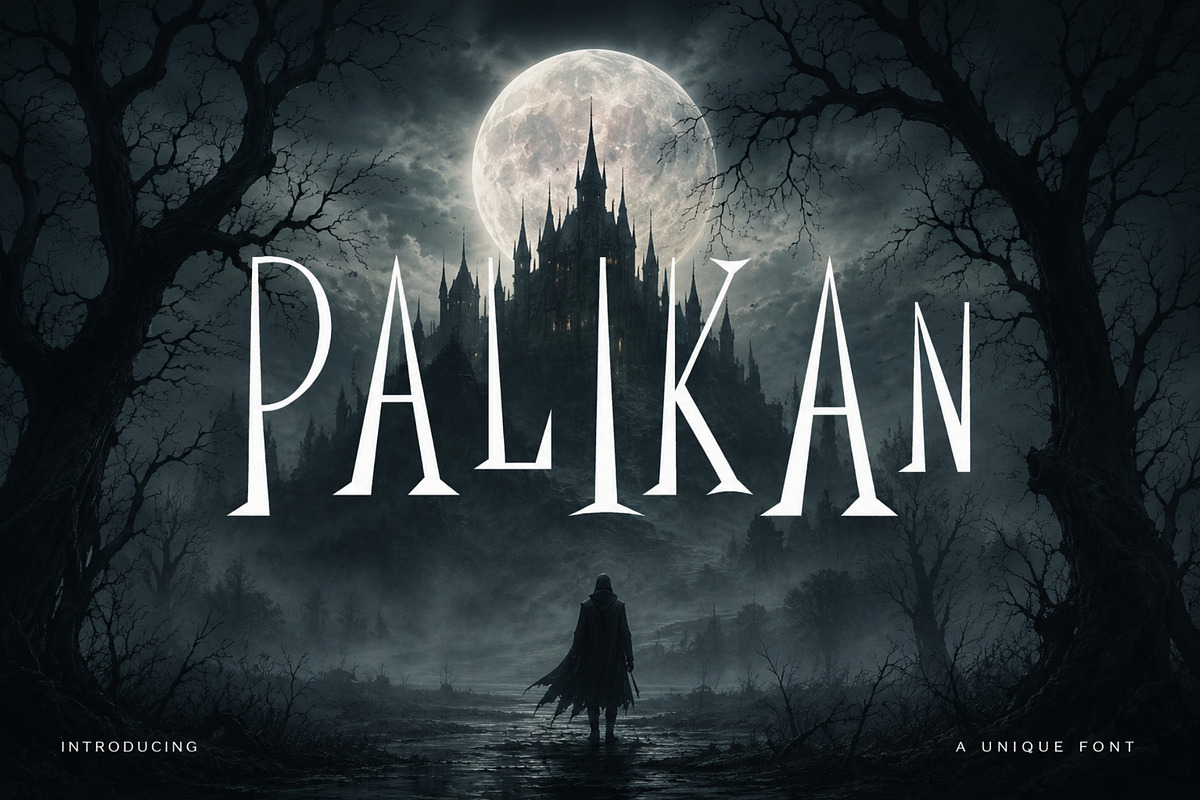 Palikan - Horror Display, a Serif Font by HipFonts (Photo 1 of 7)