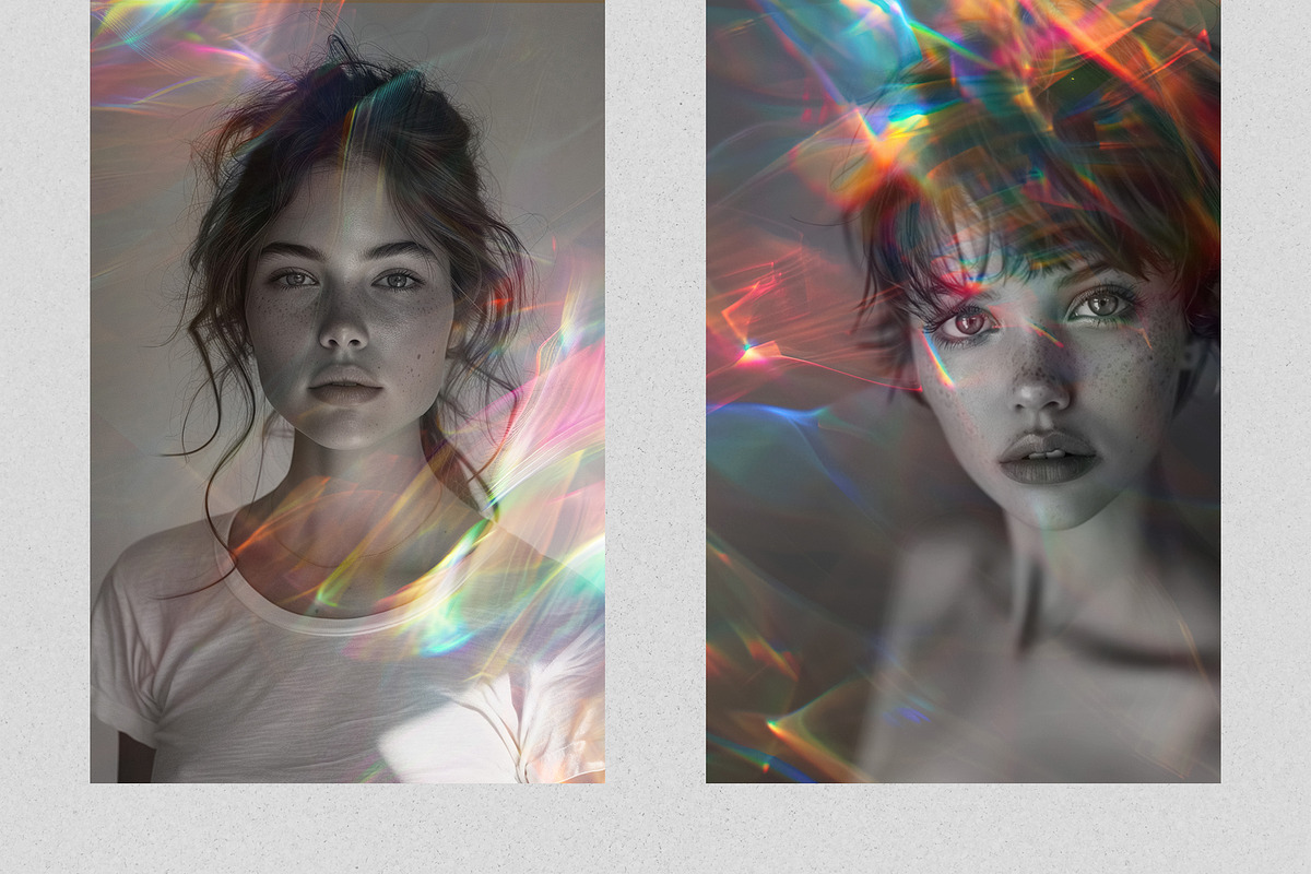 Prismatic Diffraction Overlays, a Brushes & More by PhotoSpirit (Photo 4 of 8)