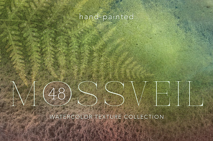 Mossveil · 48 Watercolor Textures, a Texture Graphic by alonahaidash