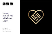 Luxury Initials RR with Love Logo, a Branding & Logo Template by Luxury Logos (Thumbnail 1 of 4)