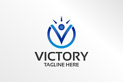 Victory Logo Template, a Branding & Logo Template by wakgraphic (Thumbnail 1 of 3)