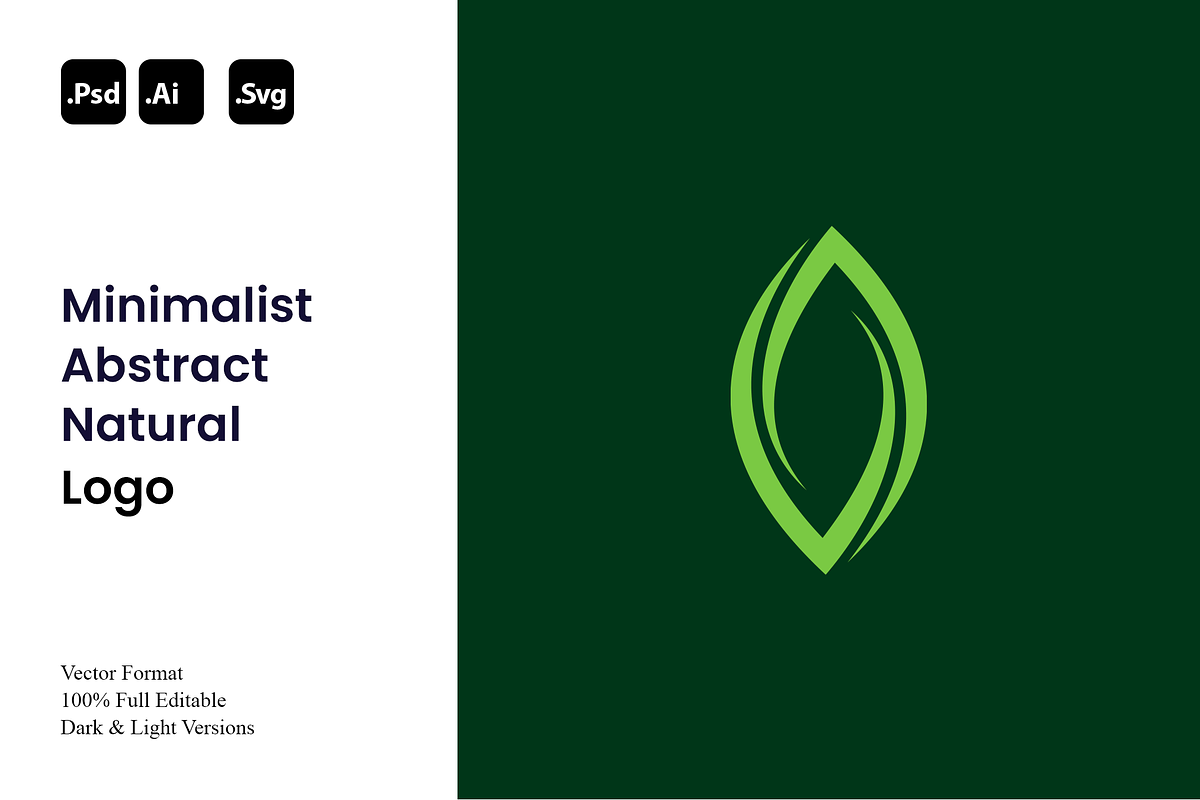 Minimalist Abstract Natural Logo, a Branding & Logo Template by Luxury Logos (Photo 1 of 4)