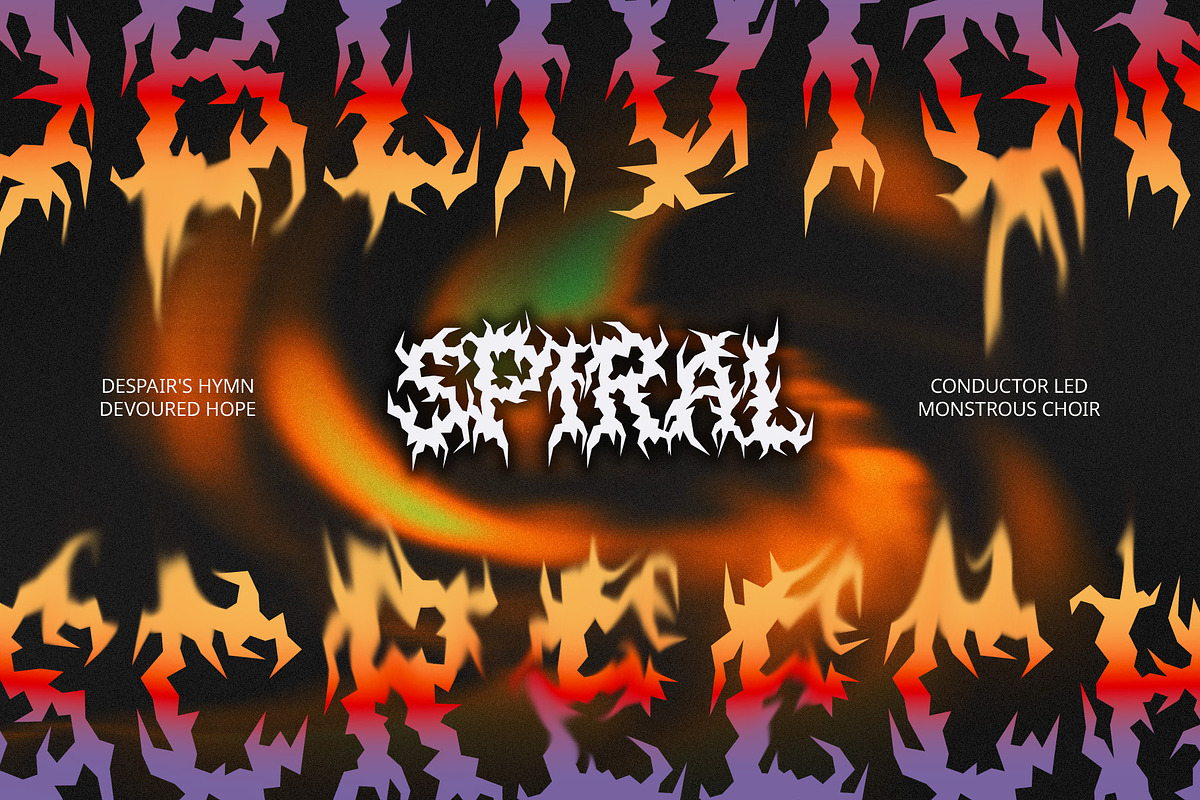 CS Vertigo – Black Metal Font, a Blackletter Font by Craft Supply Co. (Photo 2 of 8)