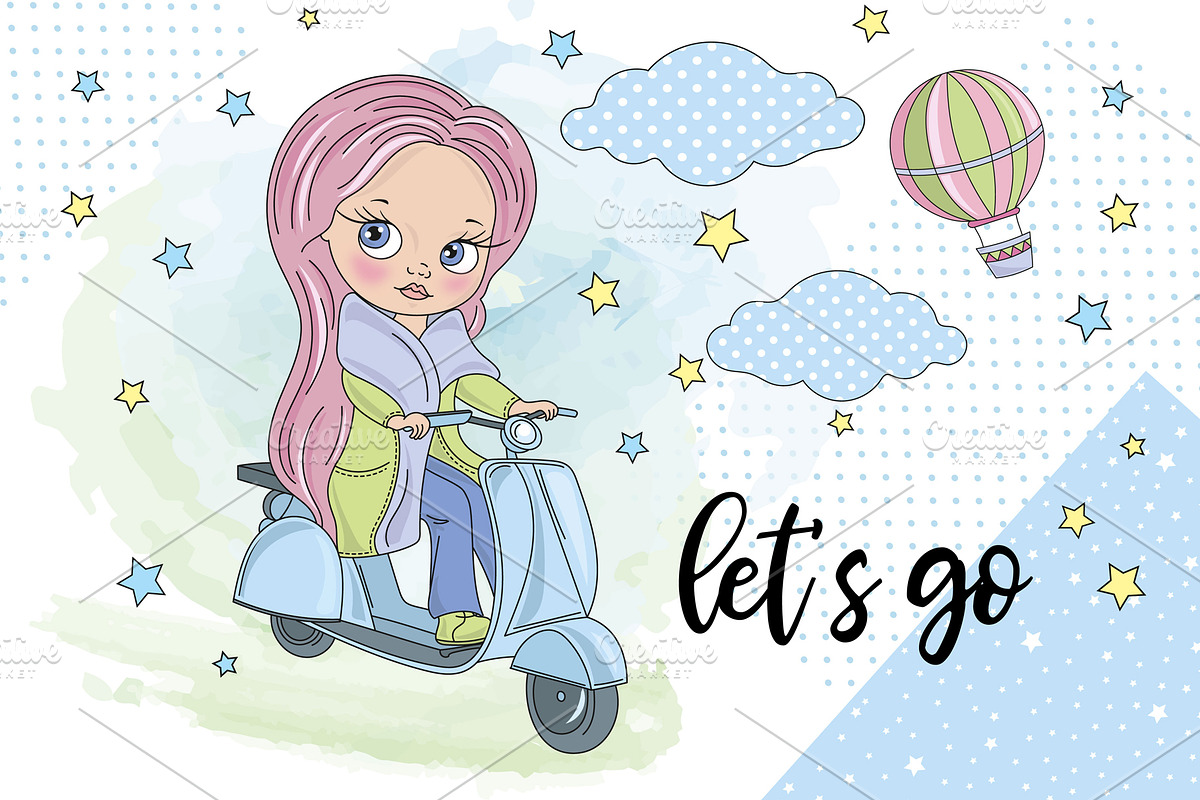 BLYTHE GIRLS Doll Illustration, a Decorative Illustration by FARAWAYKINGDOM (Photo 2 of 8)