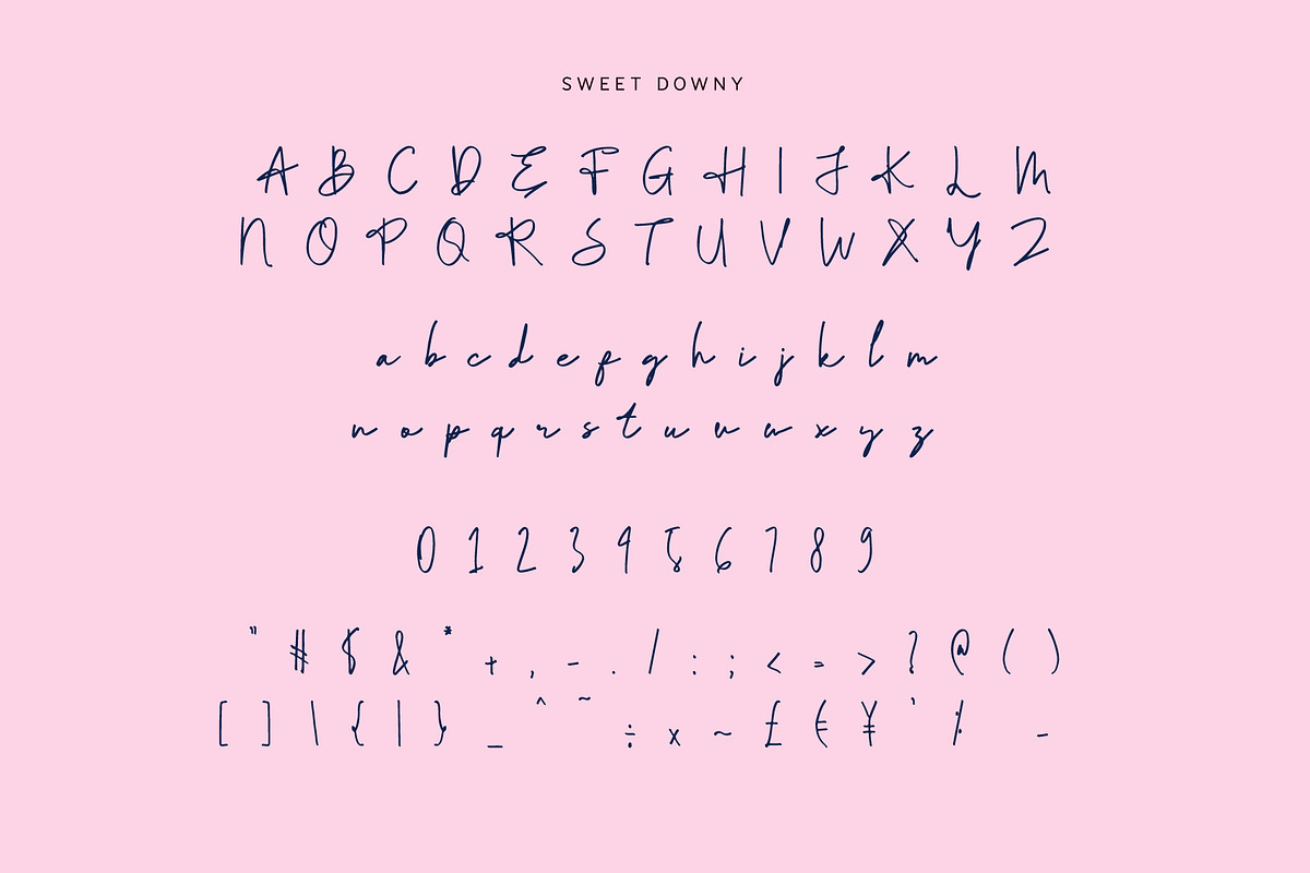Sweet Downy - Signature Handwritten, a Handwritten Font by Lemon Studio Type (Photo 6 of 7)