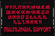 Ravenmorth – Black Metal Gothic Font, a Blackletter Font by Letterara (Thumbnail 9 of 11)