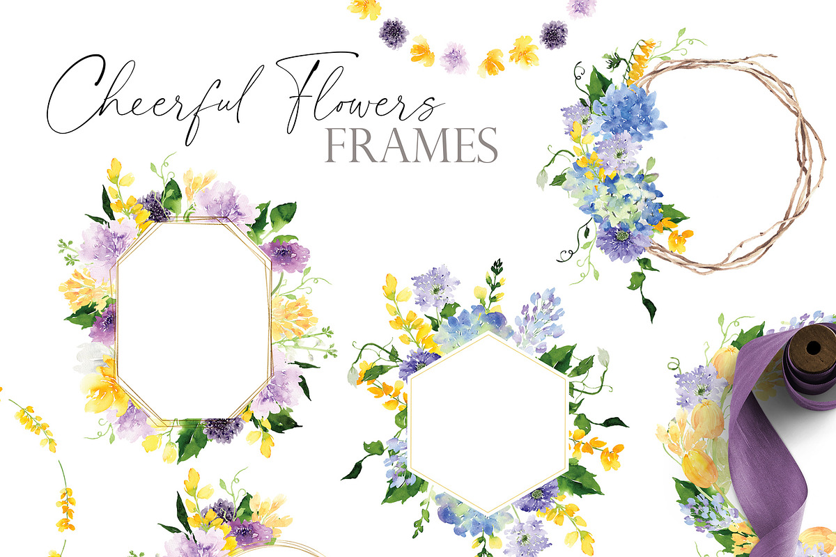 Watercolor Flower - Cheerful Set, an Illustration by Beigetime (Photo 9 of 11)