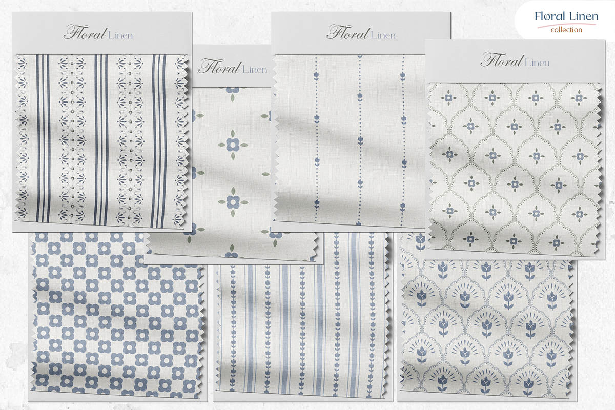 Floral Linen - Seamless Patterns, a Pattern Graphic by InaCorart (Photo 4 of 6)