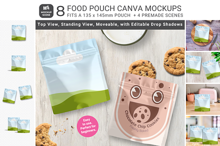 Food Pouch Canva Mockup Square