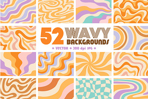 Wavy Abstract Backgrounds Pack