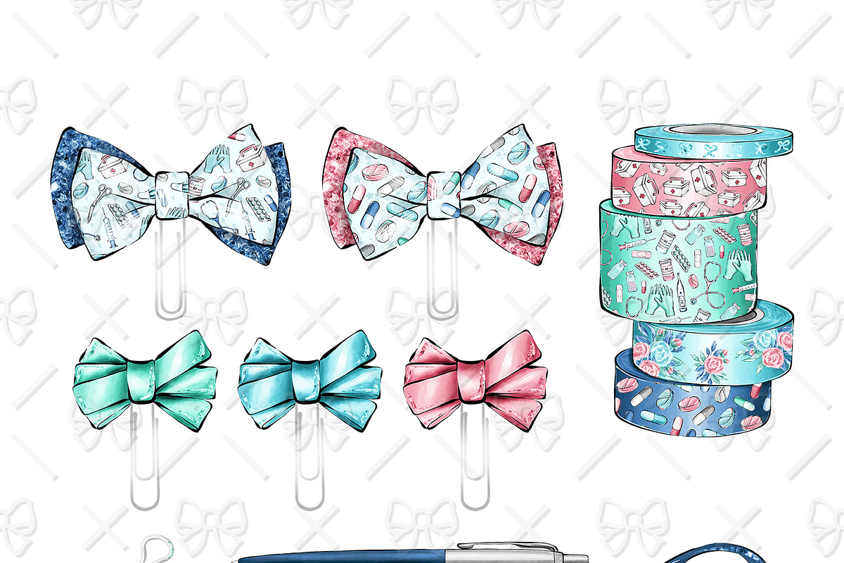 Medical Planner Cliparts, a Healthcare Illustration by Phantasia Design (Photo 2 of 2)